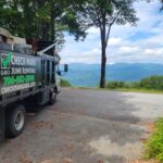 furniture removal - full junk removal truck with view of mountains in distance - Rabun County
