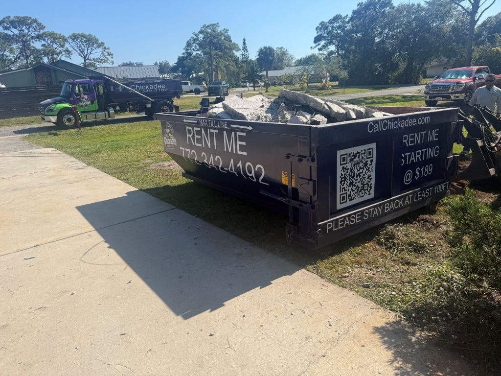 10-yard concrete dumpster rental fort pierce
