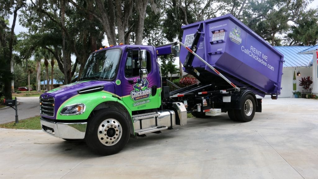 Affordable Dumpster Services Port St. Lucie with Chickadee dumpster