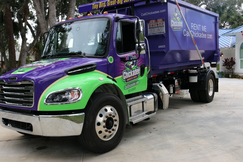 Chickadee dumpster rental providing dumpster rental in port saint Lucie fl