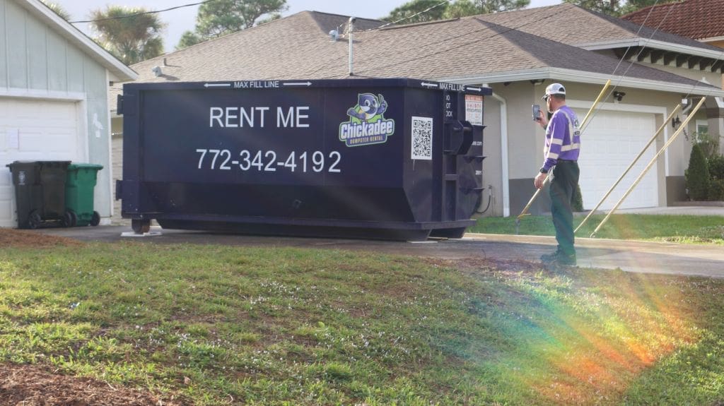 Dumpster rental St. Lucie County By Chickadee dumpster rental