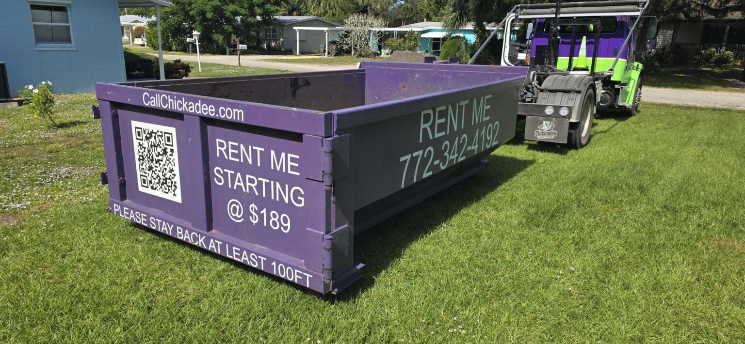 10 yard dumpster on the treasure coast
