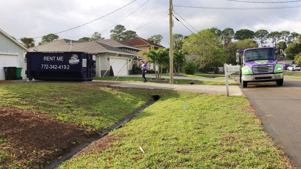 dumpster rental Indian river county by chickadee dumpster renal