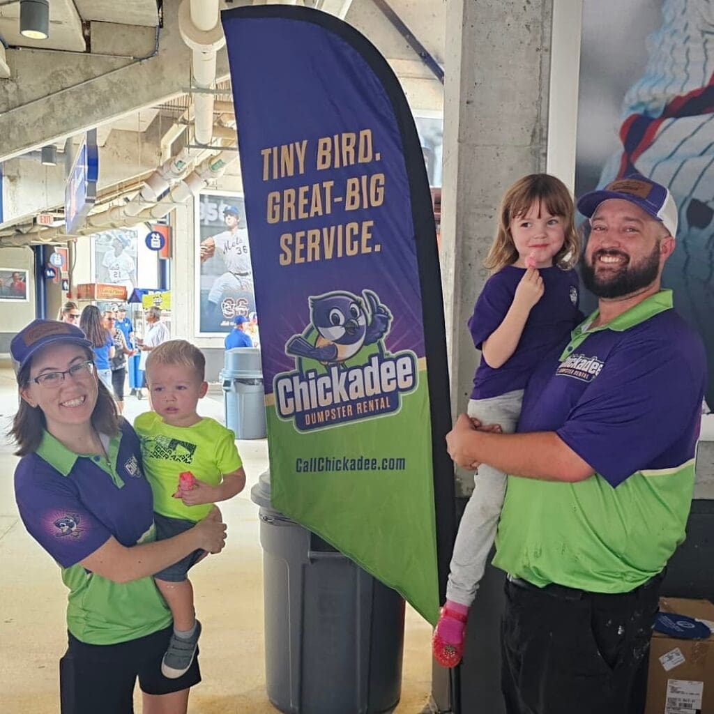 Chickadee Dumpster Rental Service Family Photo